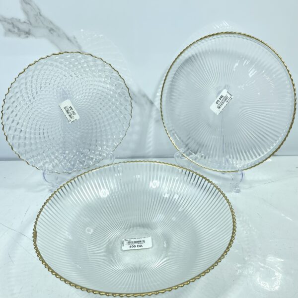 Assiette fruit en verre transparente طبسي فواكه