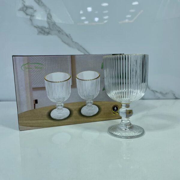 ver a pie transparent 6p كاس شفاف