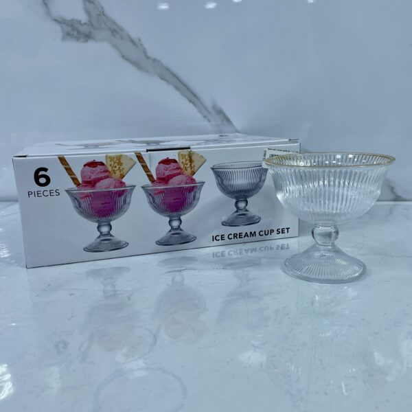 coupe glass 6p كؤوس المثلجات