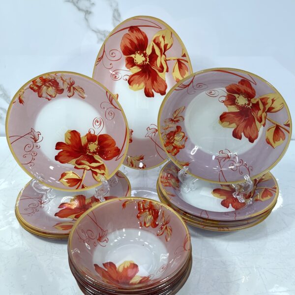 service de table a fleure 19p سرفيس طابل