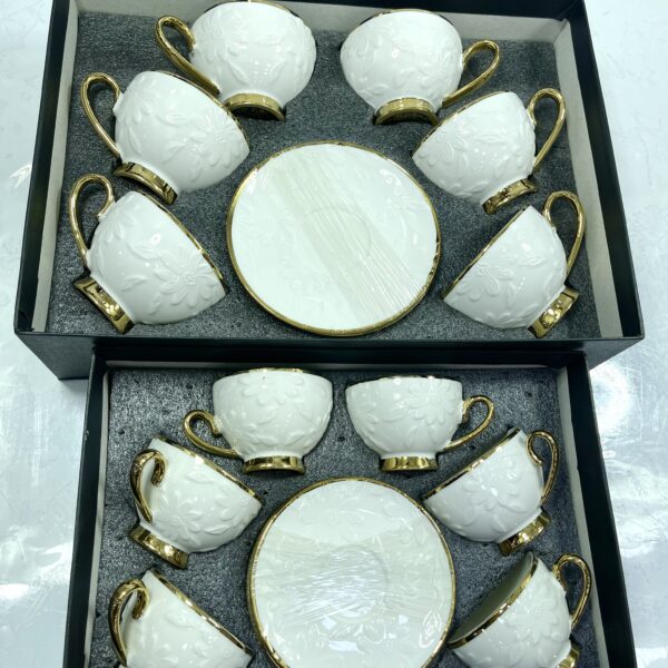 tasse sous tasse a cafe 24pcs سرفيس قهوة حليب