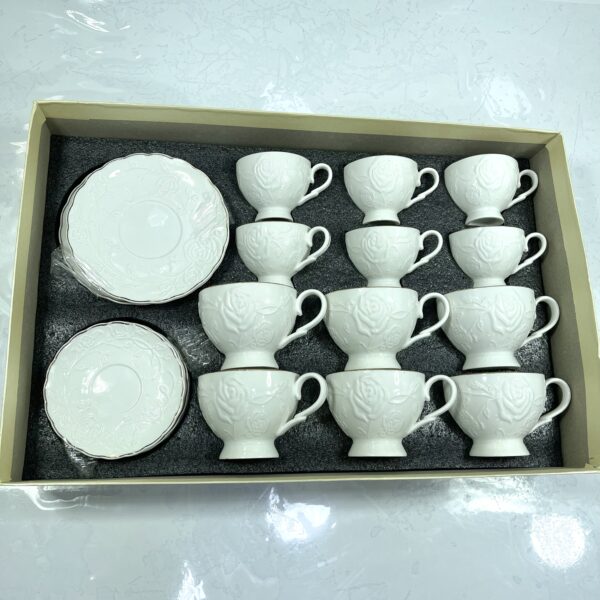 tasse sous tasse a cafe 24pcs سرفيس قهوة حليب