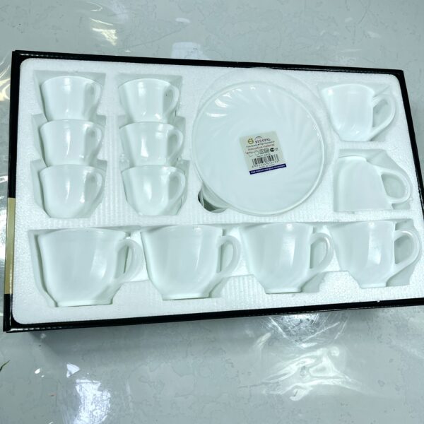 tasse sous tasse a cafe arcopal simple 24pcs سرفيس قهوة حليب