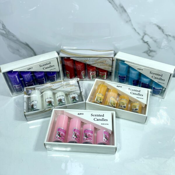 pack bougie 4p pb-9436 طقم شموع معطرة