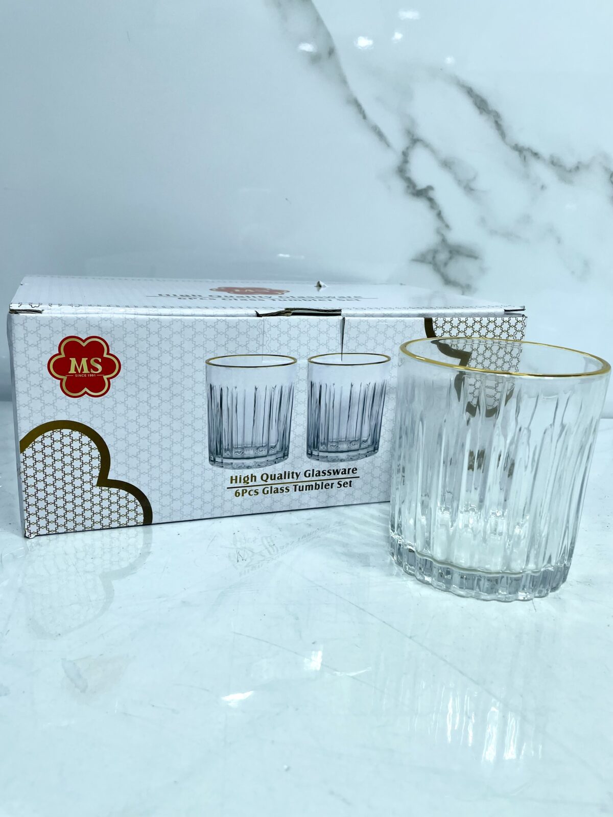 verre a eau 6p v-1991 كاس – Image 1