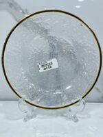 ⁦Assiette a gâteaux en verre 1p pe7201 dls-20 طبسي حلويات⁩ - الصورة ⁦4⁩