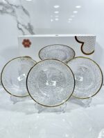 Assiette a gâteaux en verre 1p pe7201 dls-20 طبسي حلويات