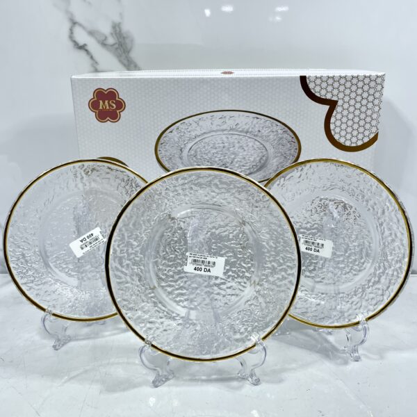 Assiette a gâteaux en verre 1p pe7201 dls-20 طبسي حلويات