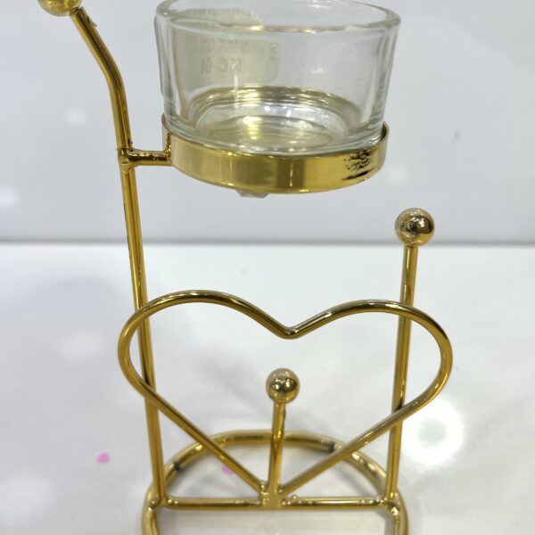 porte bougie dore