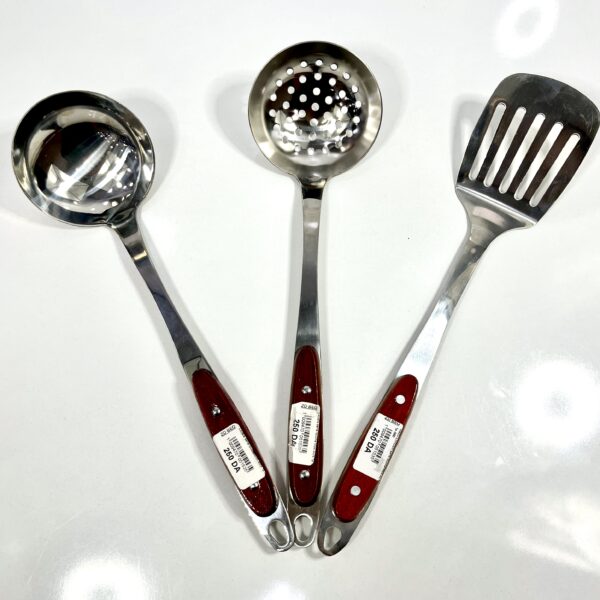 louche cuisine métal + bois لوش