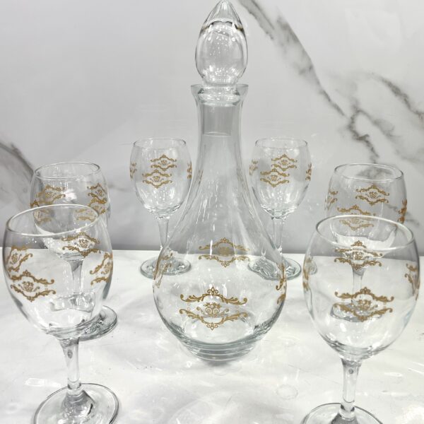 service carafe jus en verre 7pcs سرفيس عصير