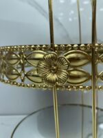 Porte gâteaux miroir dore 2etage حاملة الحلوى – Image 4