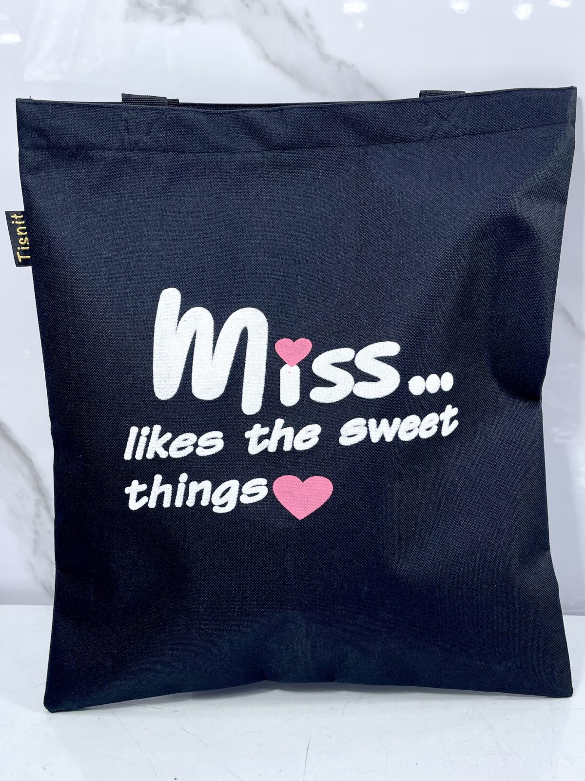 ⁦Sac fille noire 37/33cm حقيبة⁩ - الصورة ⁦4⁩