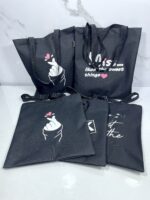 Sac fille noire 37/33cm حقيبة