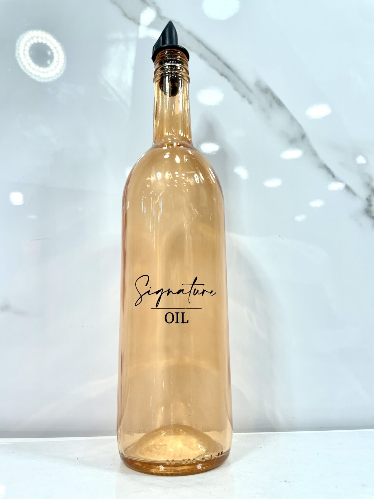 bouteille vinaigrette en verre  bt-500  قارورة صلصة الخل – Image 4