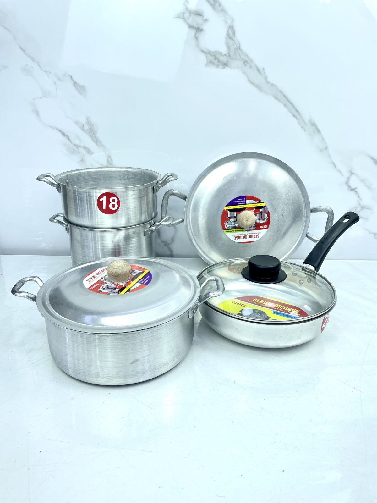 série marmite + couscoussier smc-8383 طقم قدر الكسكس – Image 2
