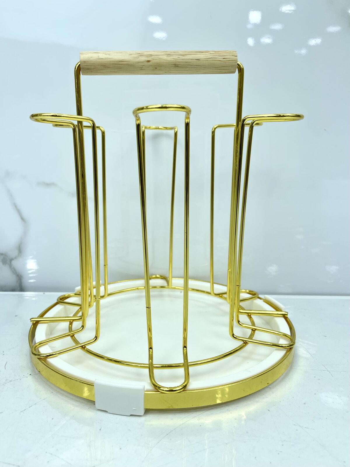 porte verre dore yz-1206a حاملة الاكواب – Image 1