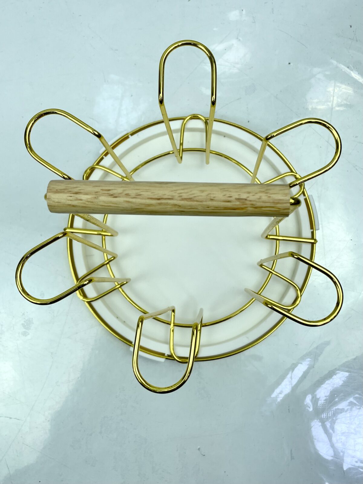 porte verre dore yz-1206a حاملة الاكواب – Image 4