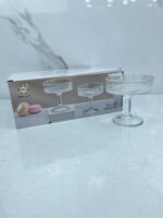 Coupe glasse en verre 6Pcs BQL50- كؤوس المثلجات