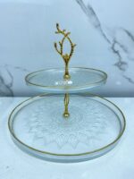 porte gâteau en verre 2et sn-3321 حاملة الحلوى