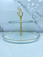 porte gâteau en verre 2et sn-3321 حاملة الحلوى – Image 2