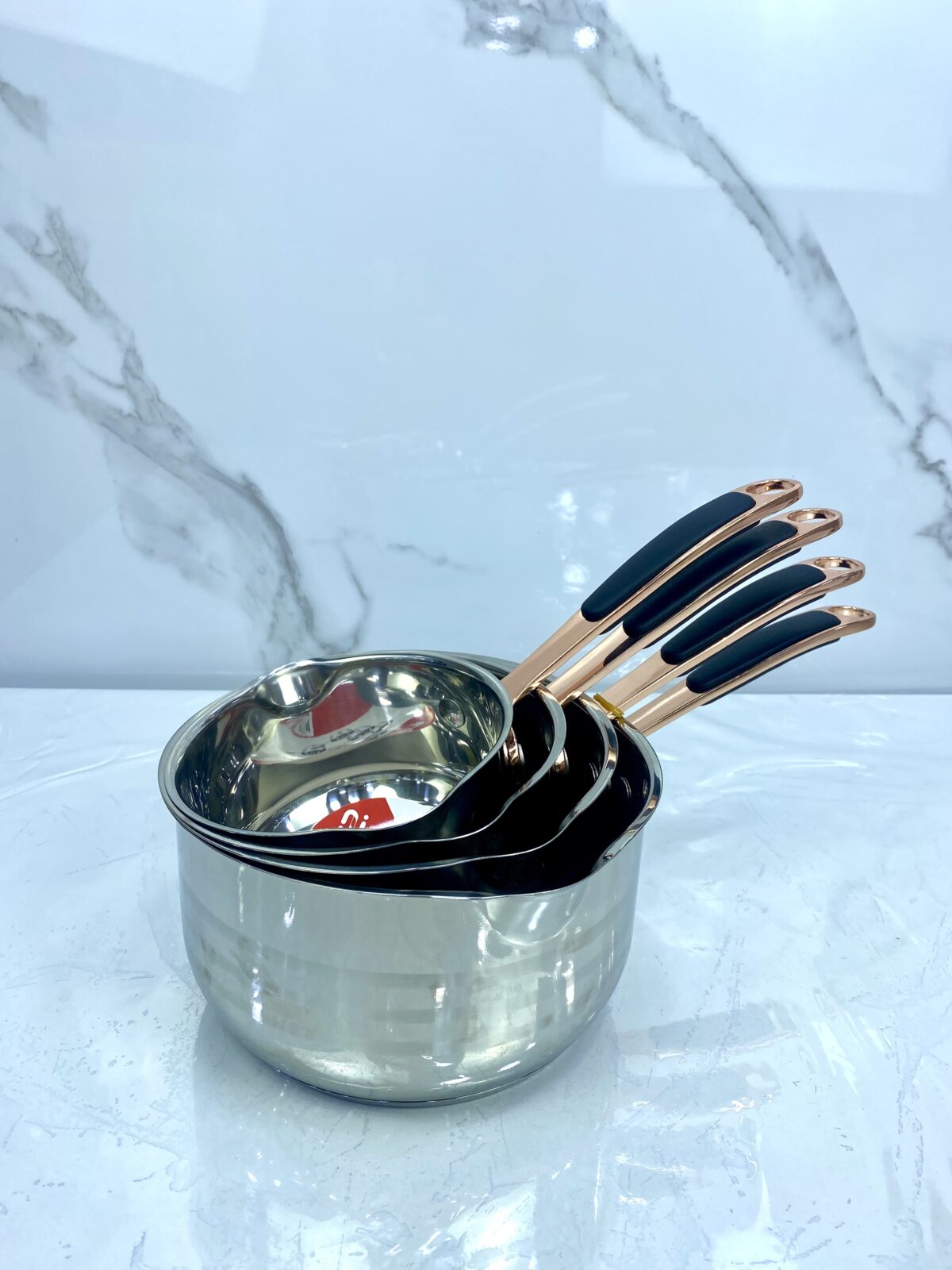 série casserole inox bronze + silic 18/10 4pcs سيري كاسرونة – Image 2