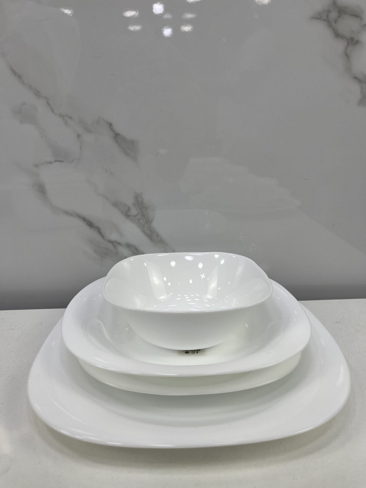 ⁦Service de table carine blanc simple 26pcs⁩ - الصورة ⁦5⁩