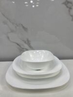 ⁦Service de table carine blanc simple 26pcs⁩ - الصورة ⁦5⁩