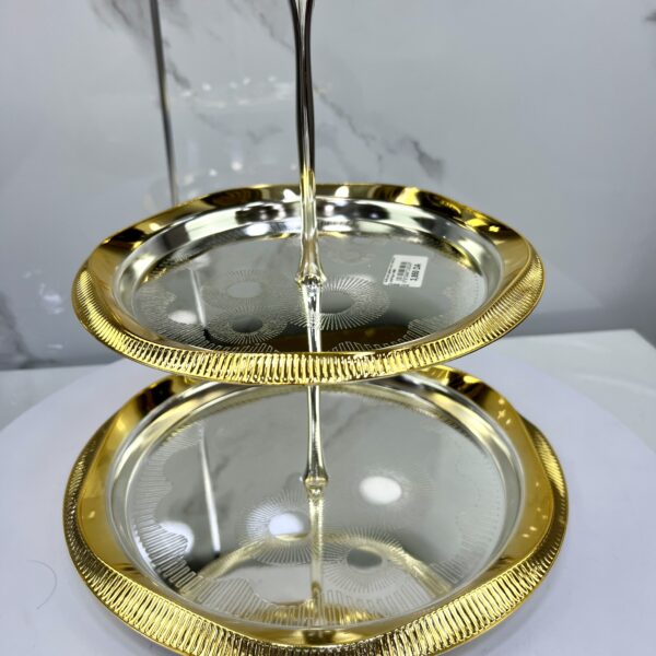 Porte gateau metal 2etage UM2414G-M حاملة الحلوى