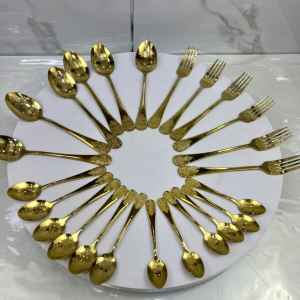 série cuillère dore 24Pcs SC-08سيري مغارف