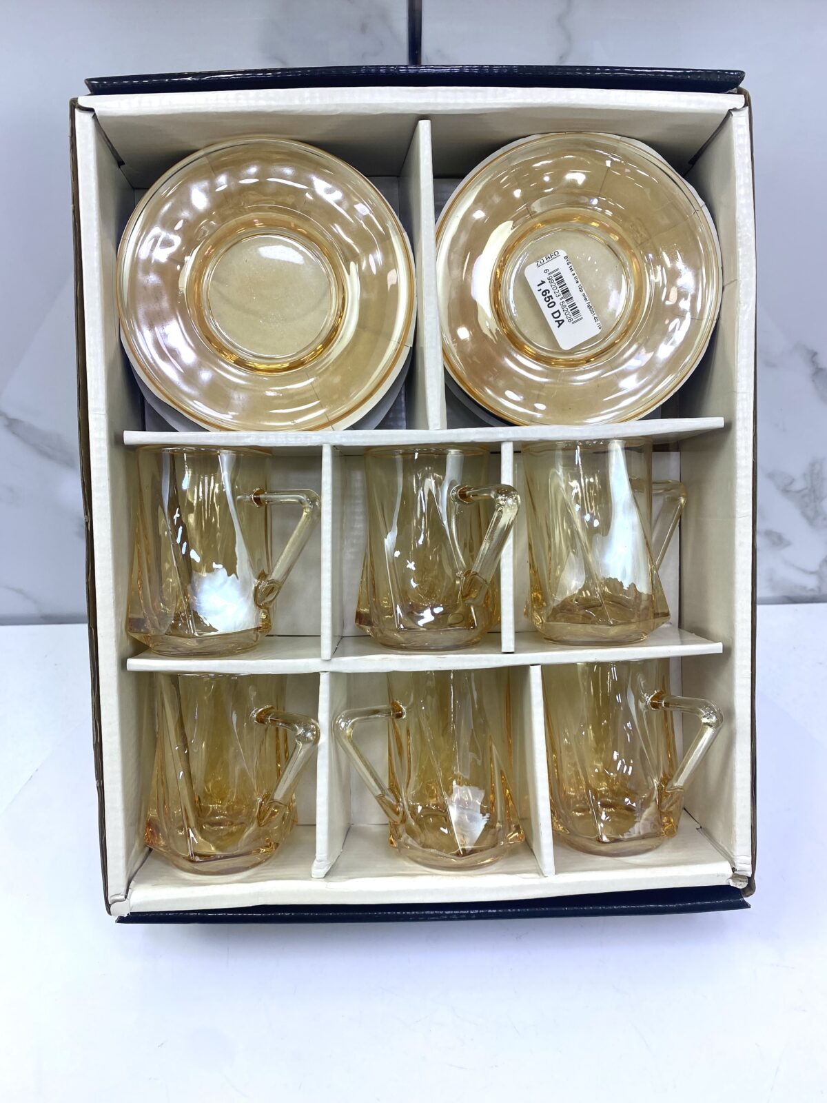 tasse sous tasse a the 12Pcs سرفيس الشاي – Image 1