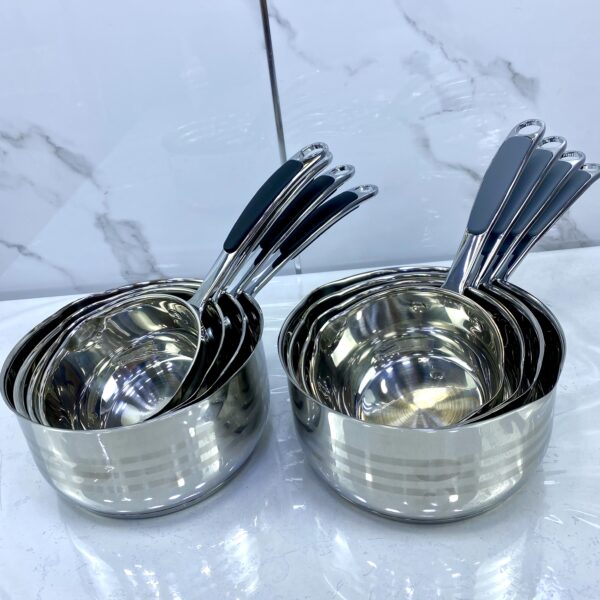 série casserole inox + silic 18/10 4pcs YH-401 سيري كسرونة