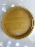 ⁦Plateau rond bamboo 3Pcs PR-6800 بلاطو بامبو⁩ - الصورة ⁦4⁩
