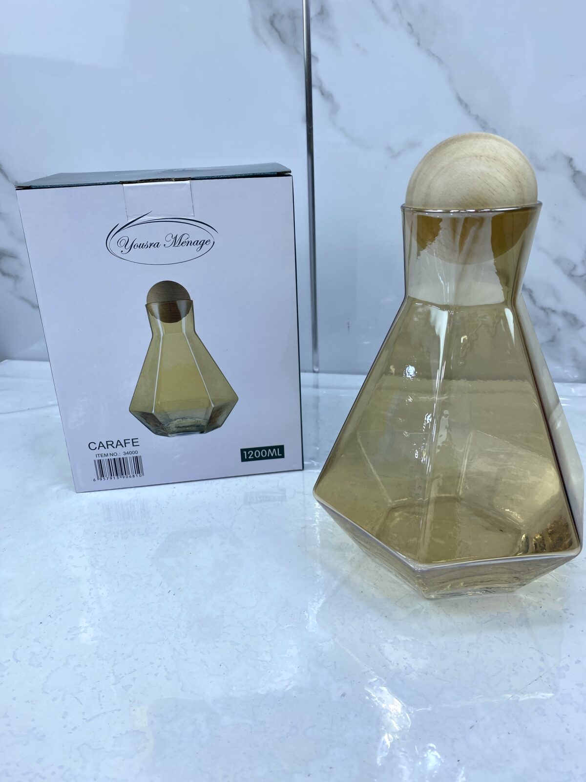 Carafe en verre miel CM-34000 كاراف – Image 1