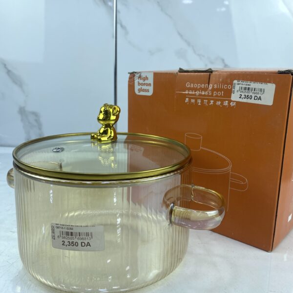 Marmite en verre Miel 1.8L Q8713-1 طنجرة