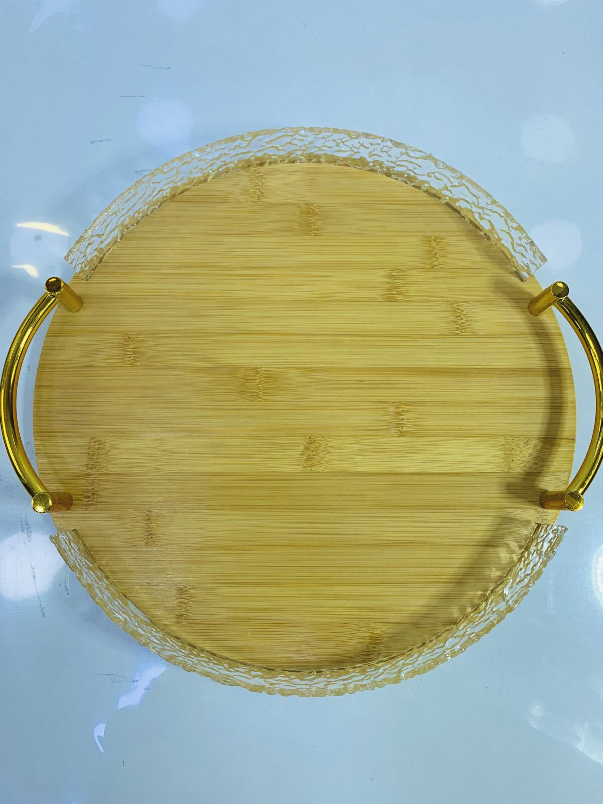 Plateau bamboo cristal 3pcs بلاطو بامبو872 – Image 5