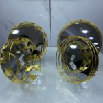 Plateau miroir rond 2pcs B23-24  بلاطو
