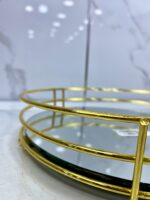 Plateau miroir rond 2pcs B23-24  بلاطو – Image 4