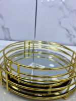 Plateau miroir rond 2pcs B23-24  بلاطو – Image 5