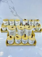 porte epice 7pcs bamboo PE-40 حامل توابل