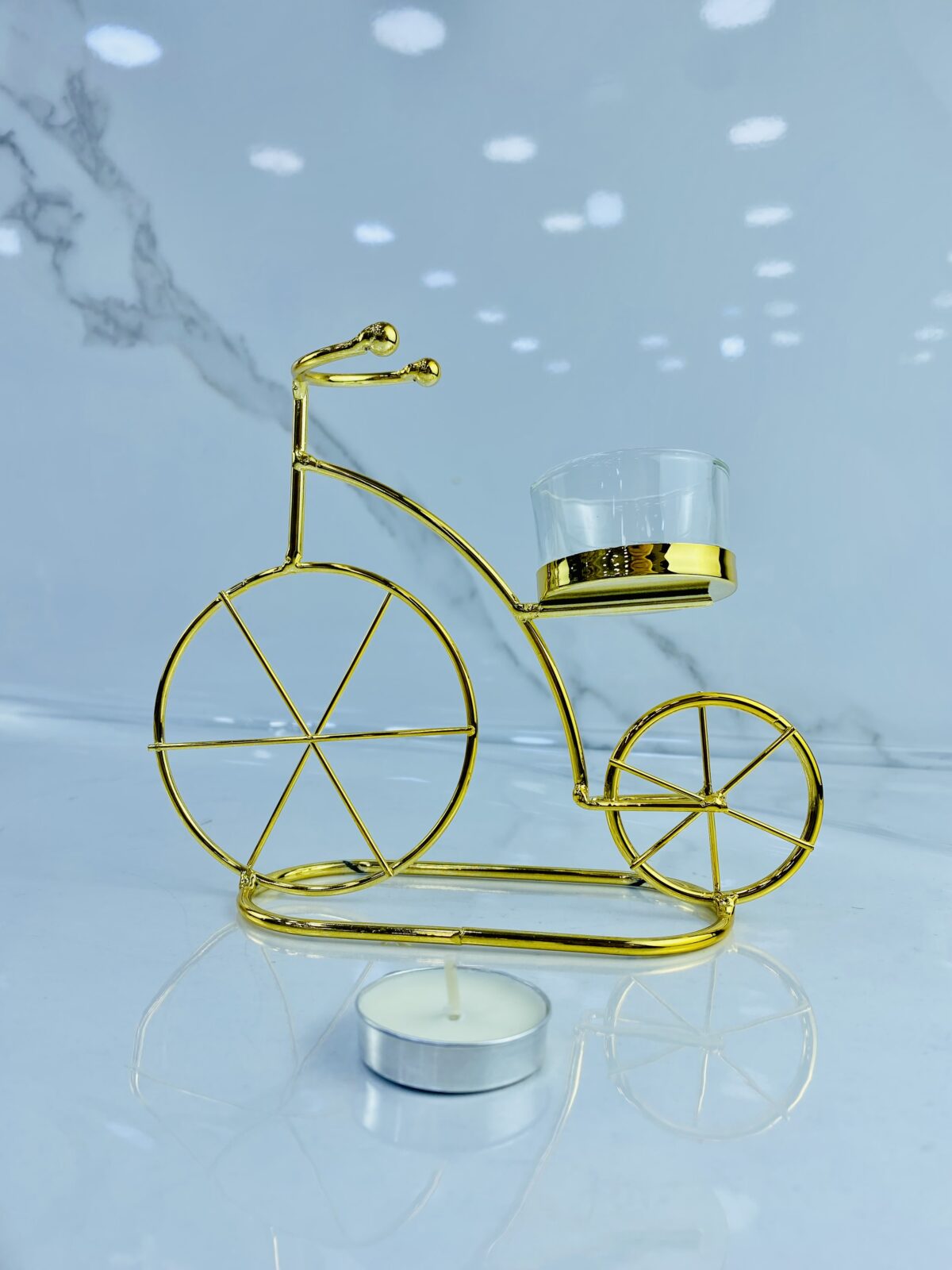 Porte bougie dore BK23 حاملة الشموع – Image 2