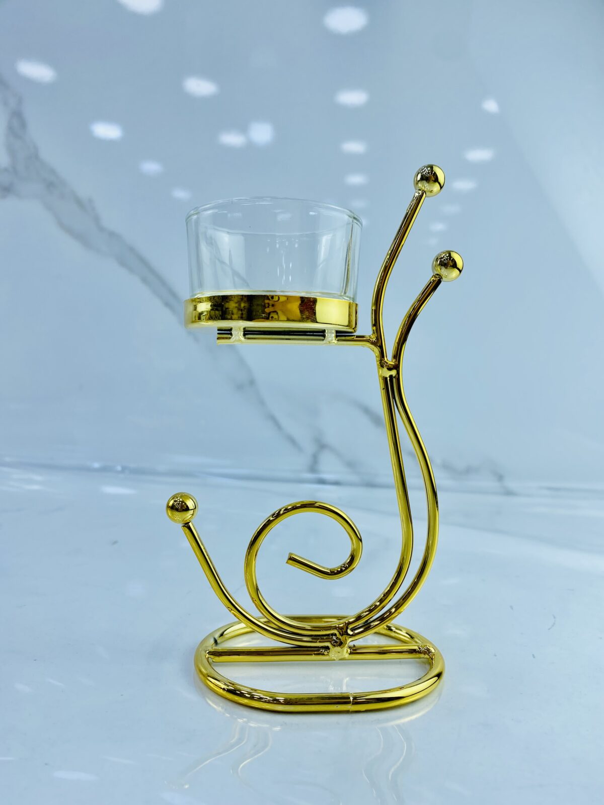 Porte bougie dore BK23 حاملة الشموع – Image 3