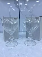 Chope en verre cœur transparent  BB513-12 شوب