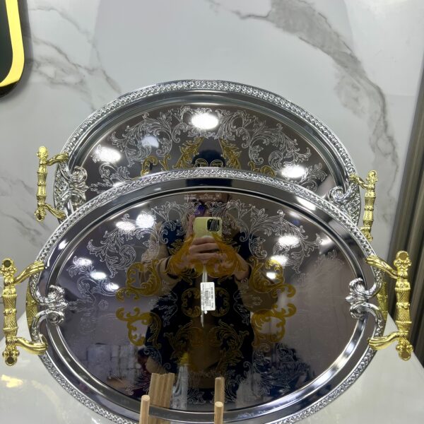 Plateau ovale Dore PO-585بلاطو