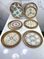 Plateau mosaïque rond 2Pcs PM-20  بلاطو  دائري