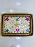 ⁦Plateau mosaïque rectangle 2Pcs PM-20 بلاطو مستطيل⁩ - الصورة ⁦3⁩