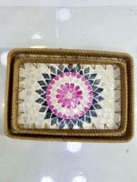 ⁦Plateau mosaïque rectangle 2Pcs PM-20 بلاطو مستطيل⁩ - الصورة ⁦6⁩