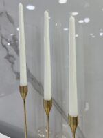 ensemble porte bougie metal dore +bougies 6pcs pb-01 طقم حامل الشموع – Image 3