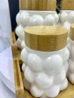 Porte épice bamboo 7Pcs حامل توابل – Image 3