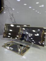 plateau miroir rect ac main dore 2723-1 بلاطو